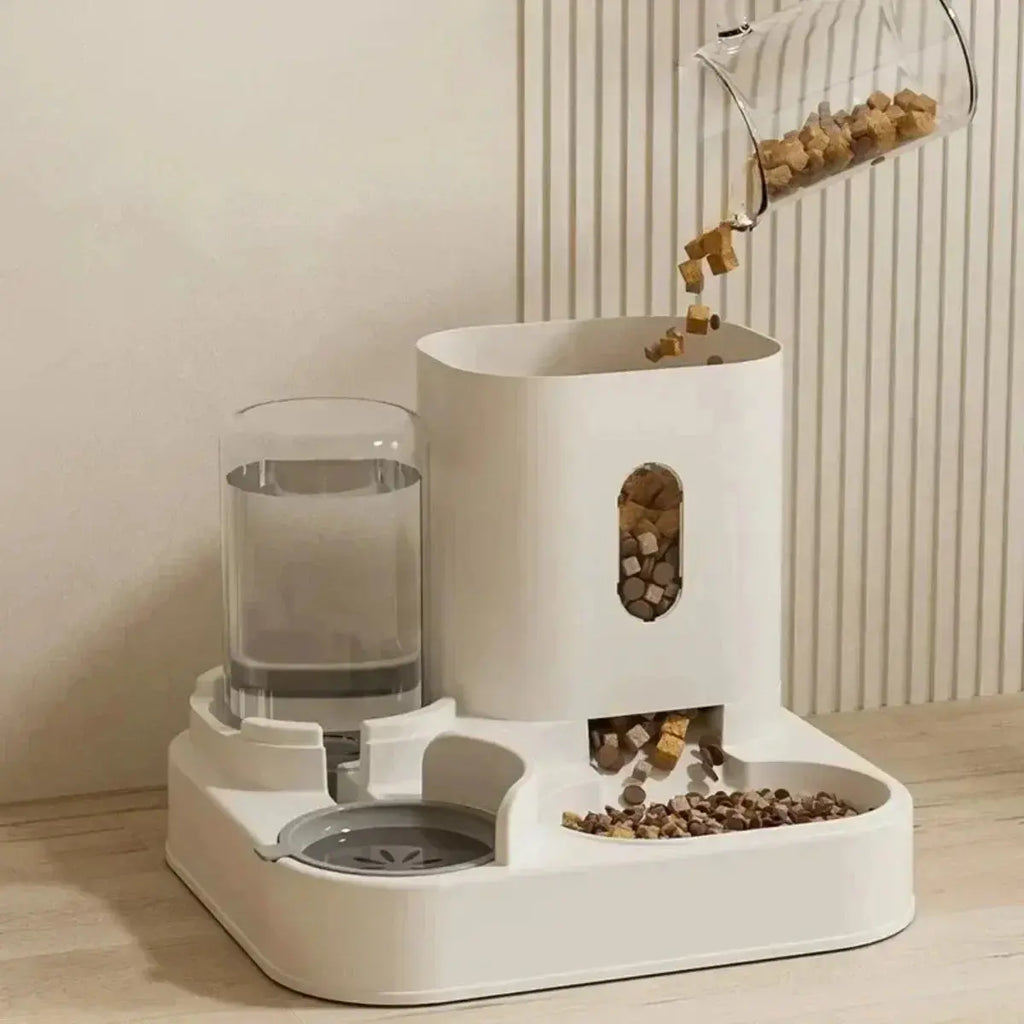 Automatic Feeder Dog Cat Food Bowl With Water Fountain Large Capacity Pet Food Storage Dispenser Container Puppy Pet Accessories - Nova Trendz