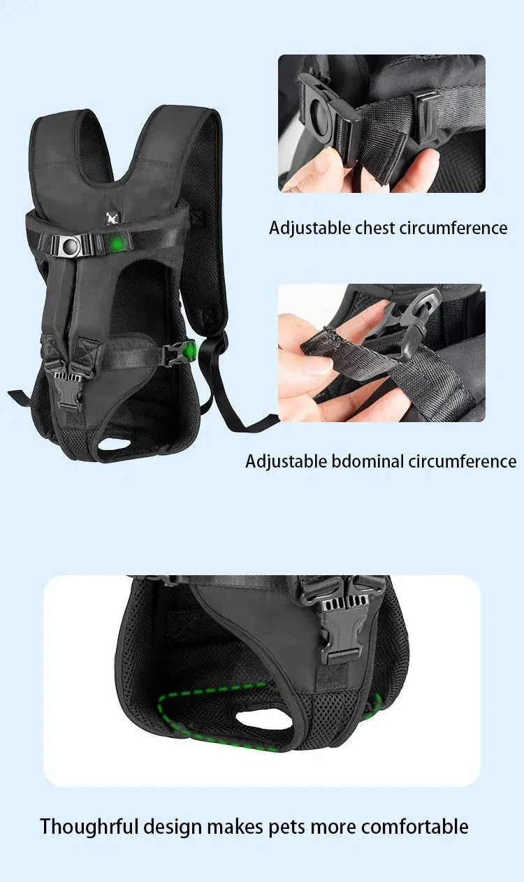 Pet Backpack Carrier For Cat Dogs Front Travel Dog Bag Carrying For Animals Small Medium Dogs Bulldog Puppy Mochila Para Perro - Nova Trendz