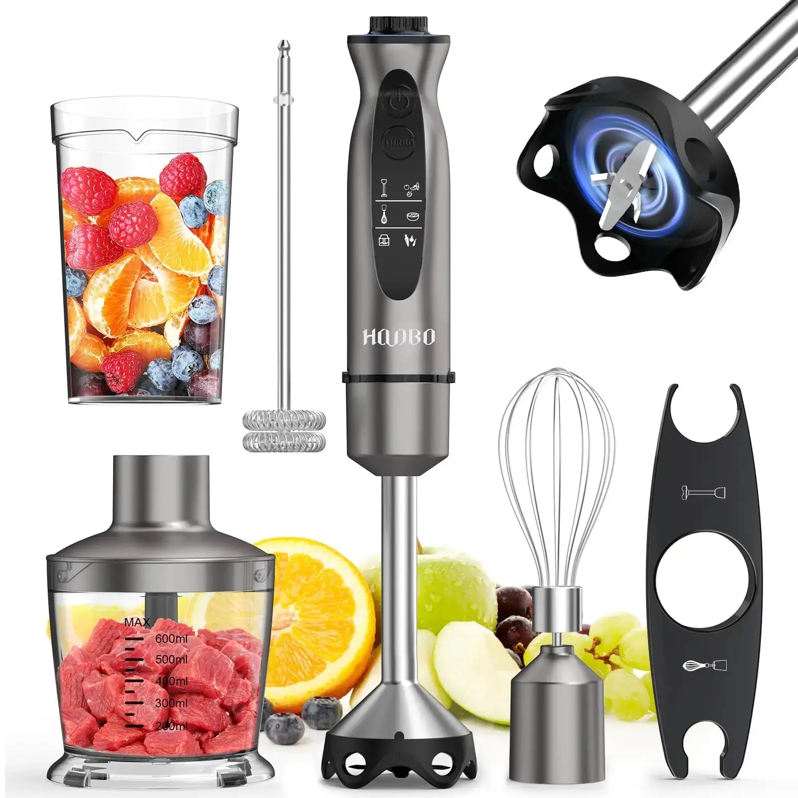 1000 Watt Powerful Handheld Immersion Blender, Vegetable Meat Immersion Egg Beater For Smoothies, Sauces, Baby Food Soups Nova Trendz