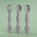 3PCS Silicone Spoon Fork For Baby Utensils Set Feeding Food Toddler Learn To Eat Training Soft Fork Cutlery Children's Tableware Nova Trendz