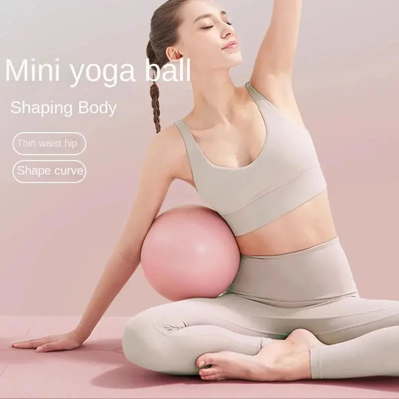 Women Gym Yoga Fitness Ball Thickening Type Anti-explosion Diameter 25 cm Pilates Workout Mini Ball Sculpting Legs And Hips - Nova Trendz