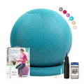 Enovi ProBalance Ball Chair Yoga Ball Chair Exercise Ball Chair with Slipcover and Base for Home Office Desk Birthing Pregnancy Nova Trendz