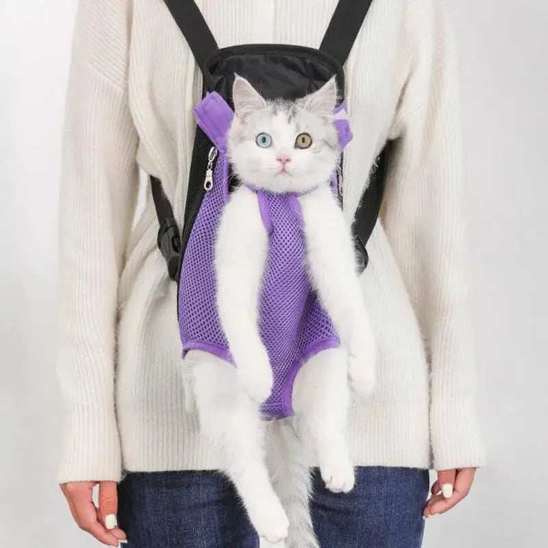 Adjustable Cat Carrier Bag Pet Double Shoulder Backpack Portable Bag Outdoor Travel Camping Hiking Cat Bag Dog Bag - Nova Trendz