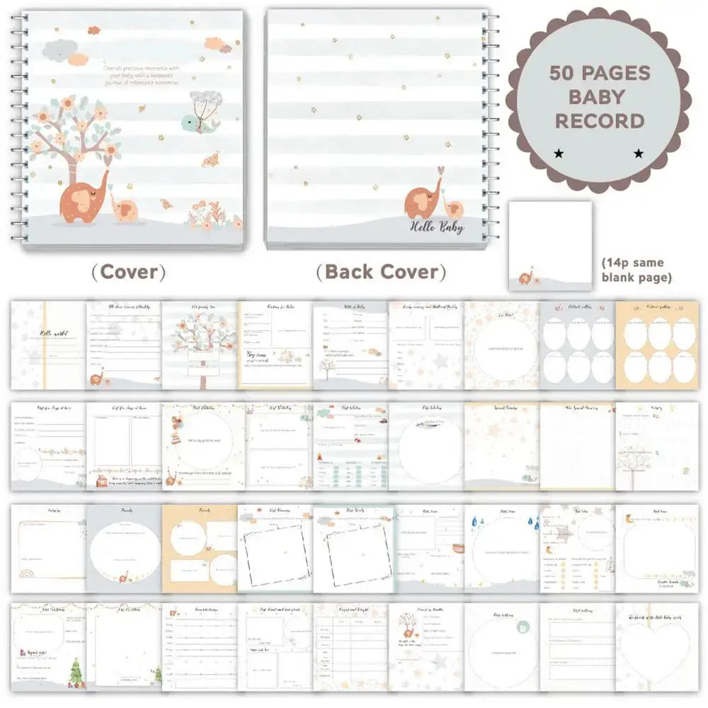 Record Book For Kids Growth First Year Record Book Keepsake Kids Milestones Book Timeless Journal Scrapbook Simple Event Kids Nova Trendz
