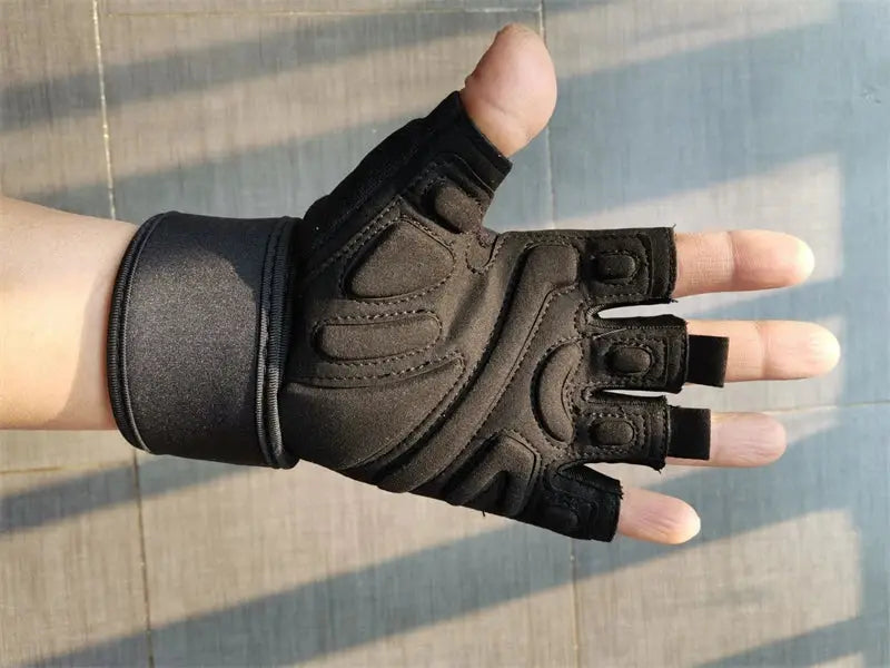 Half Finger Bodybuilding Gym Gloves Weightlifting Dumbbell Kettlebell Training Workout Fitness Gloves For Man  Women Nova Trendz