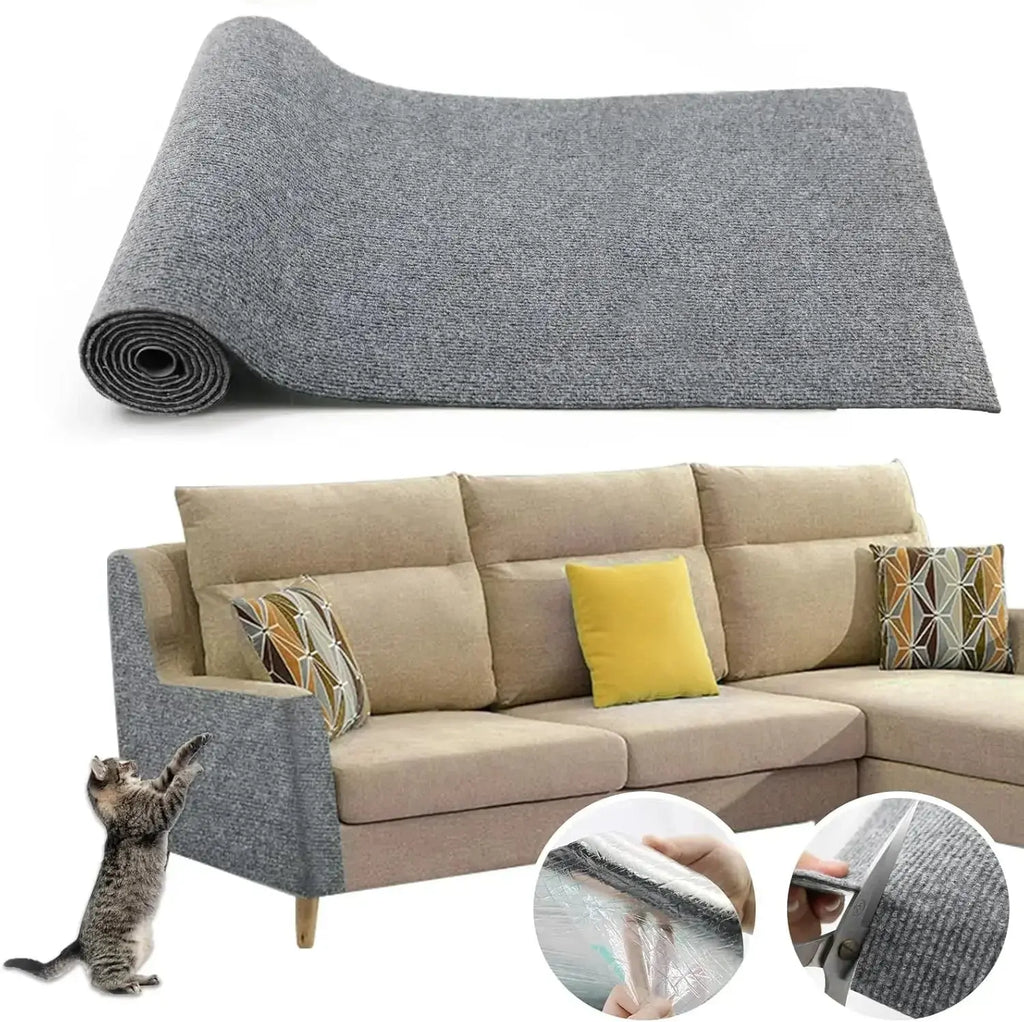 7 Colors Cat Scratcher Sofa Protector Cats Scratcher Pad Board Protection Trimmable Self-adhesive Carpet DIY Cat Scratch Mat - Nova Trendz