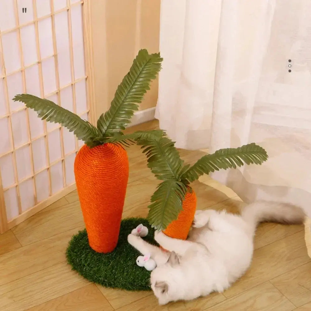Carrot Cat Tree Cute Cats Sisals Carrots Pet Supplies Post Home Crawling Frame Pets Cats Fun Toys Sisal for Cat Scratching Rack Nova Trendz