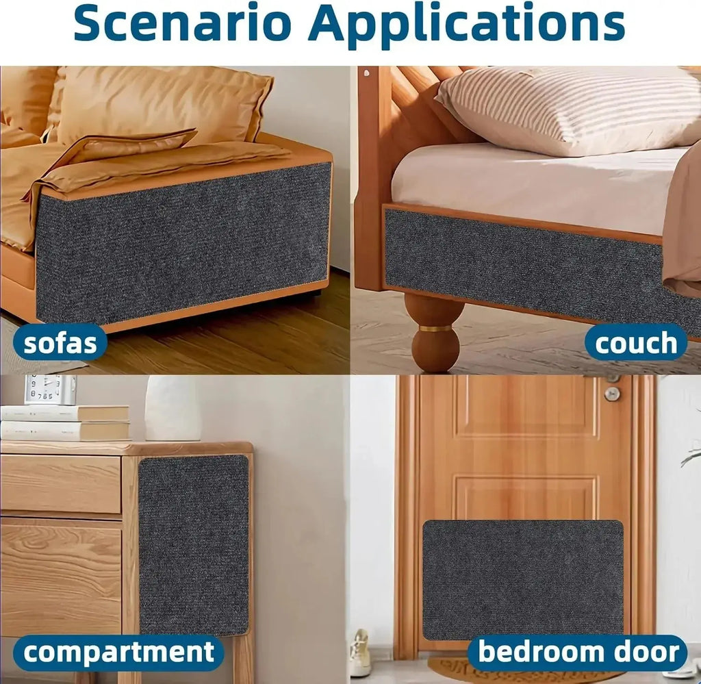 7 Colors Cat Scratcher Sofa Protector Cats Scratcher Pad Board Protection Trimmable Self-adhesive Carpet DIY Cat Scratch Mat - Nova Trendz