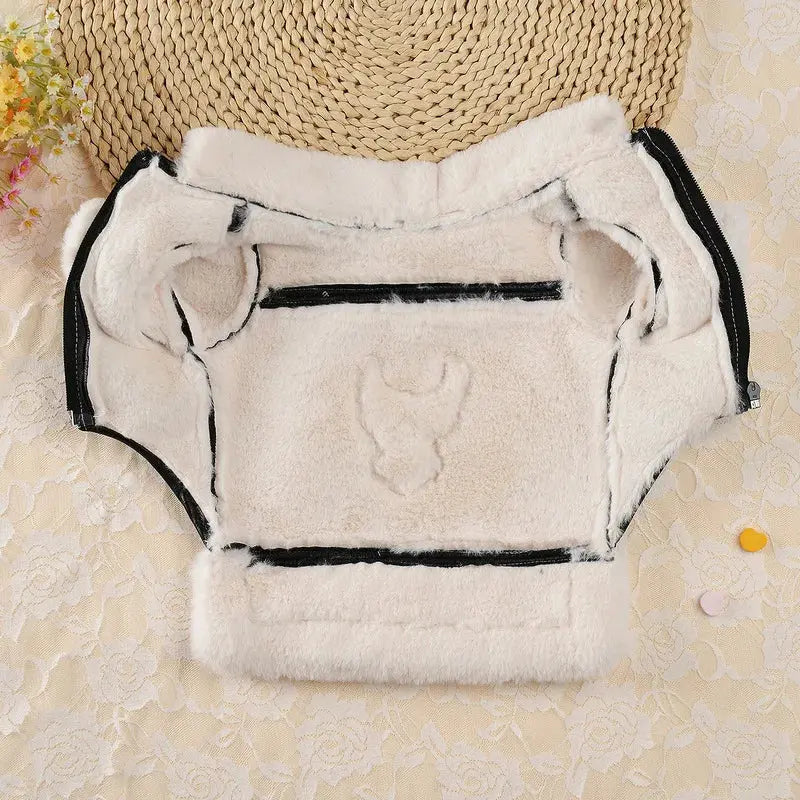 Flying Eagle PU Dog Clothes Plus Velvet Warm Pet Dog Coat Winter Thicken Leather Puppy Jacket Clothes For Small Medium Dogs Cats - Nova Trendz