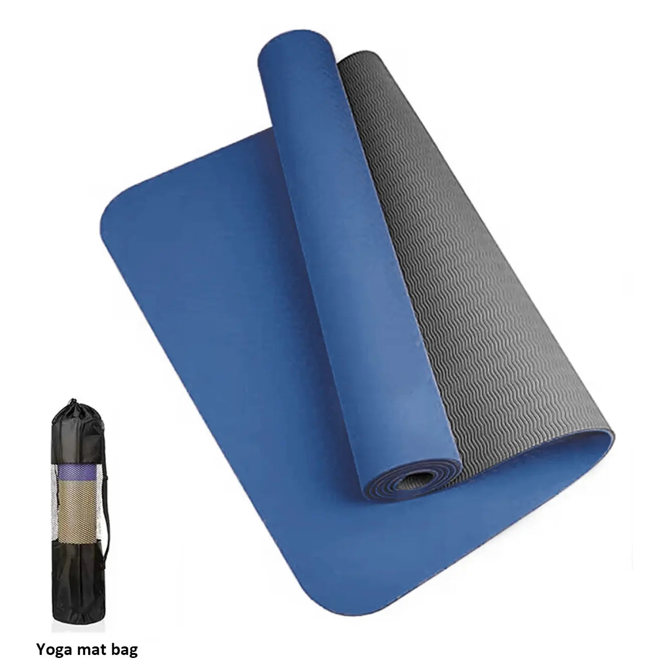 Yoga Mat,Double-Sided Non Slip Eco Friendly Fitness Exercise Mat with Strap TPE YogaMats for Women Men,for Yoga,Pilates,Exercise Nova Trendz
