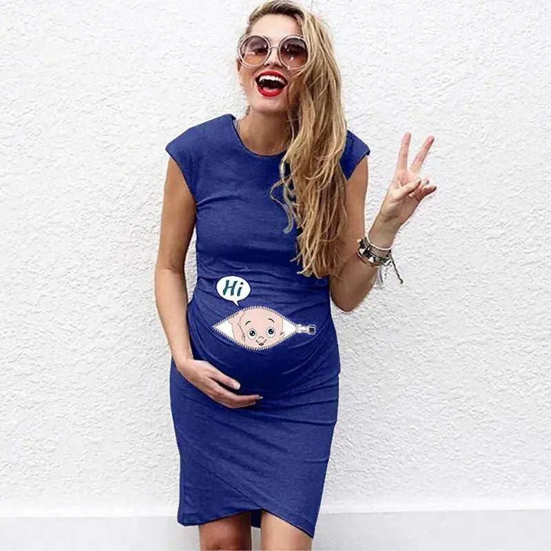Cute Maternity Dress Loose Casual Dress Women Maternity Clothes Plus Size Pregnant Woman Maternity Dress Nova Trendz