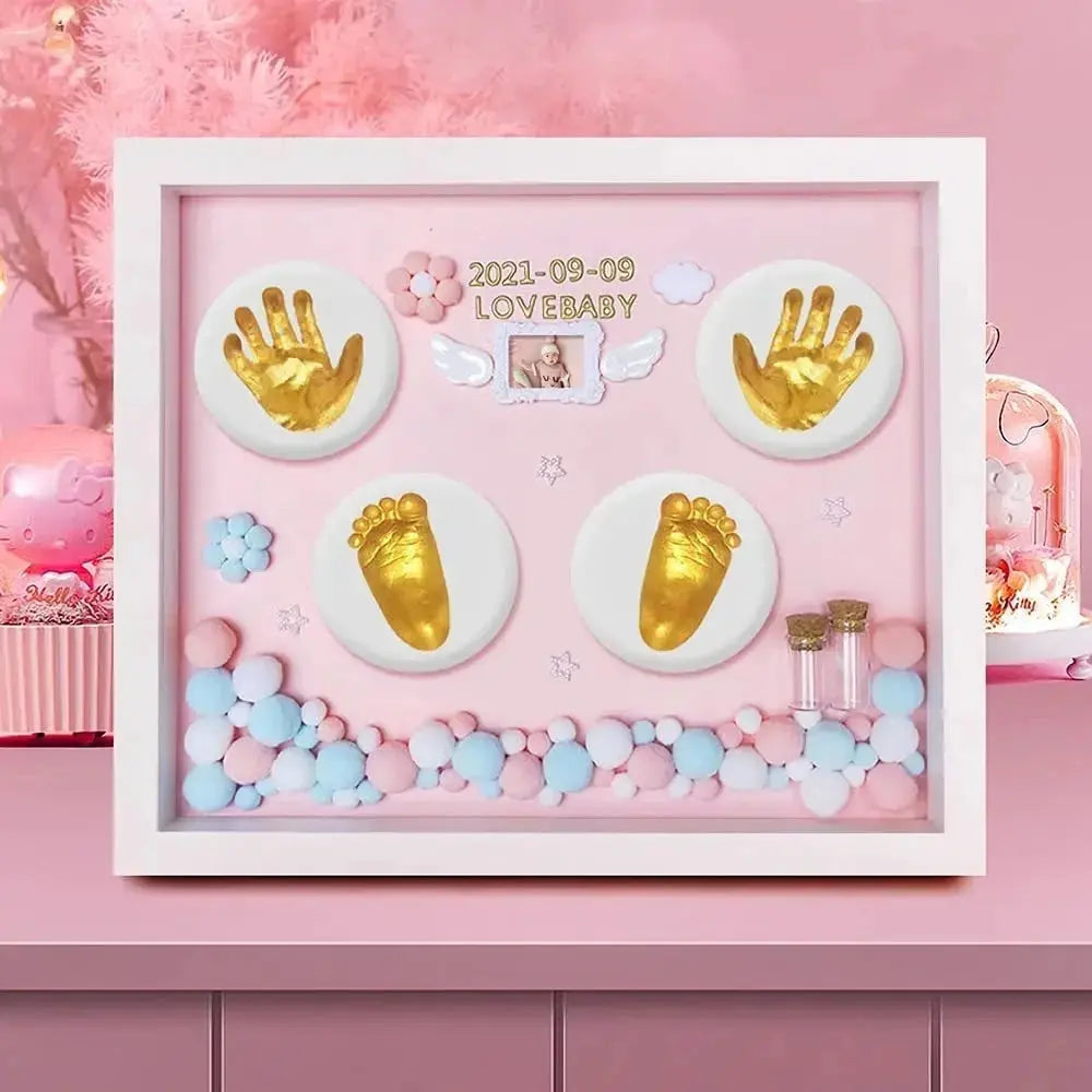 Baby Hand Print Footprint Imprint Kit Handprint Baby Mud And baby footprints Souvenirs Baby Hand And Foot Mold Hundred Days Gift Nova Trendz