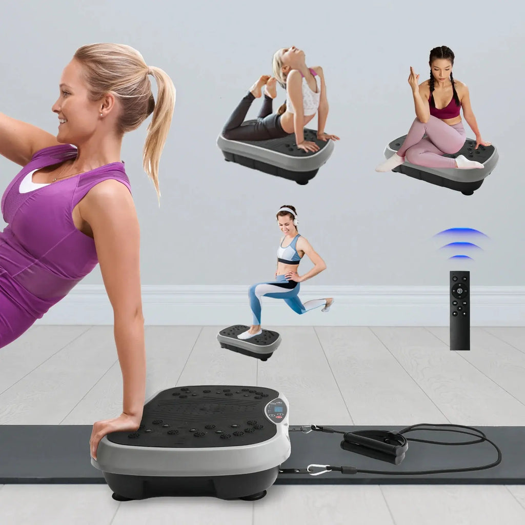Vibration Plate Exercise Machine Fat-Burning Home Fitness Fat Slinger Shaping Whole Body Workout Portable Fitness Equipment Nova Trendz