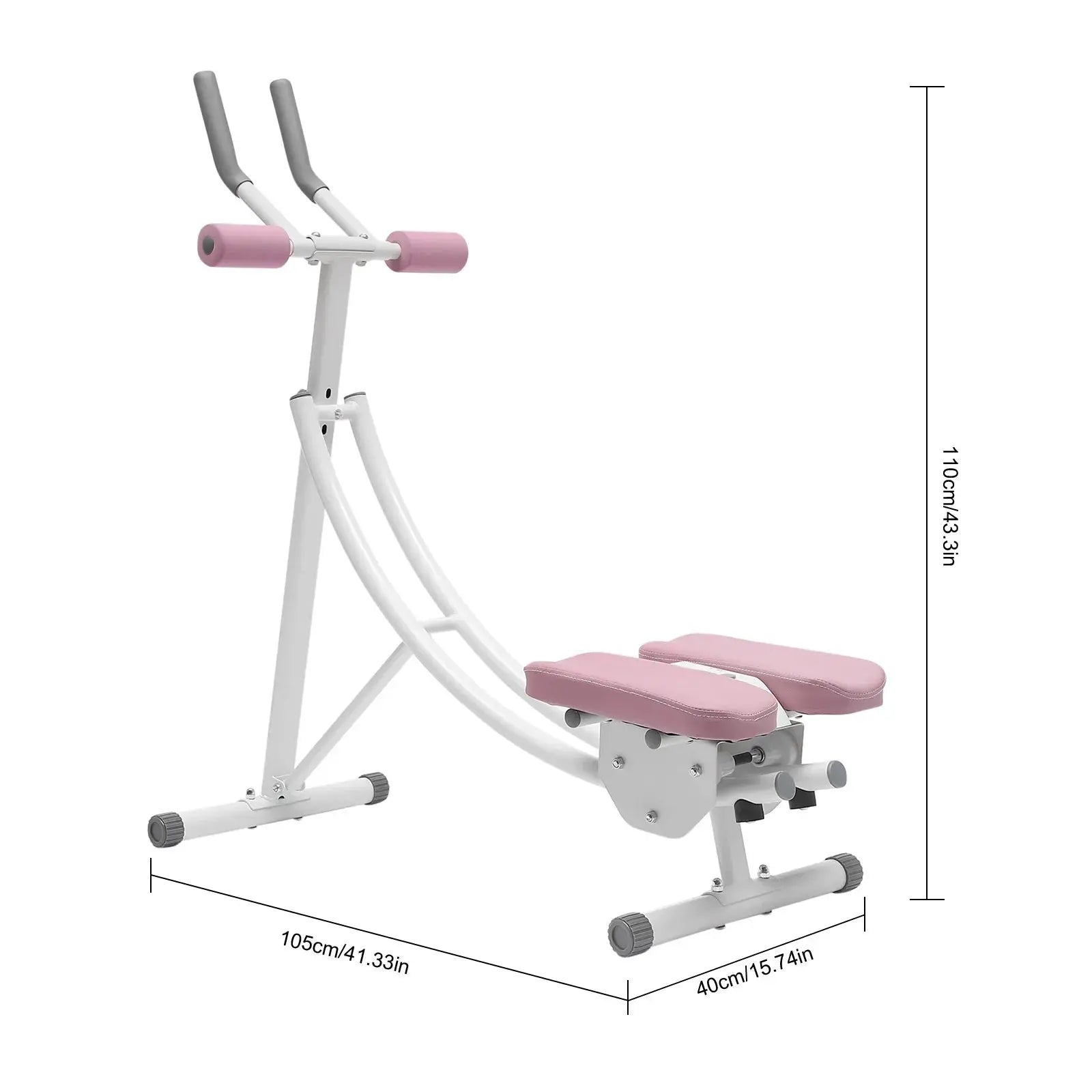 Ab Machine, 150kg/330lbs Weight Capacity, Foldable, Core & Abdominal Exercise Fitness Equipment for Home Gym Nova Trendz