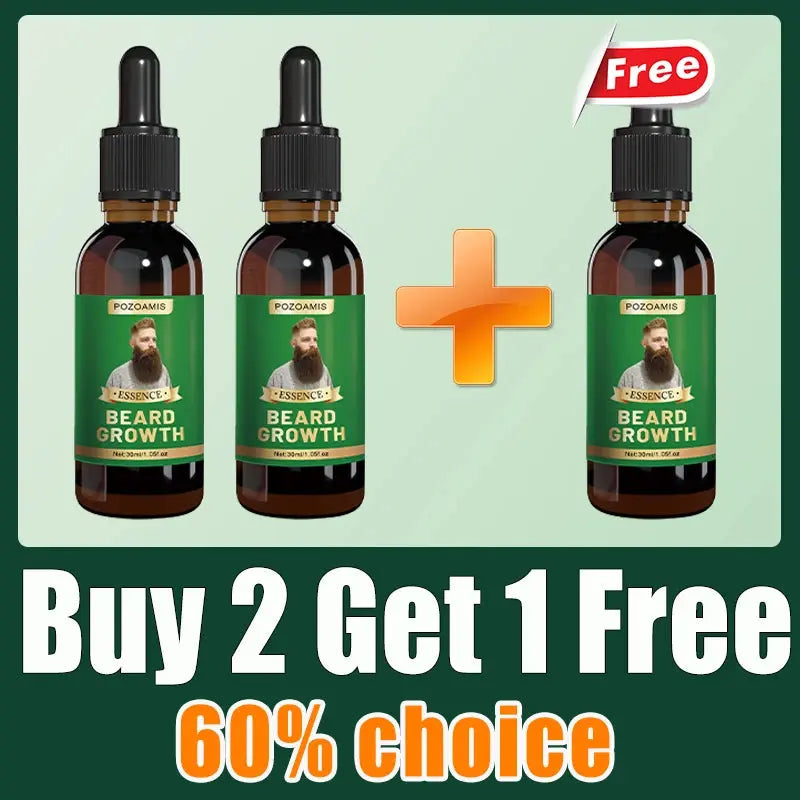 The most effective beard growth essence in 2025, grow a thick beard in 7 days. Chest hair, leg hair, beard and hair growth Nova Trendz