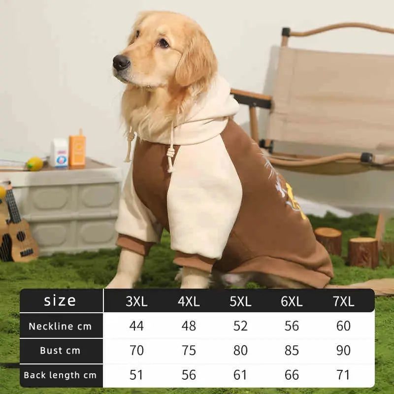 HOOPET Dog Clothes Fall and Winter Models Labrador Dogs Border Collie Pet Clothing Spring and Large Dog Sweater Winter Nova Trendz