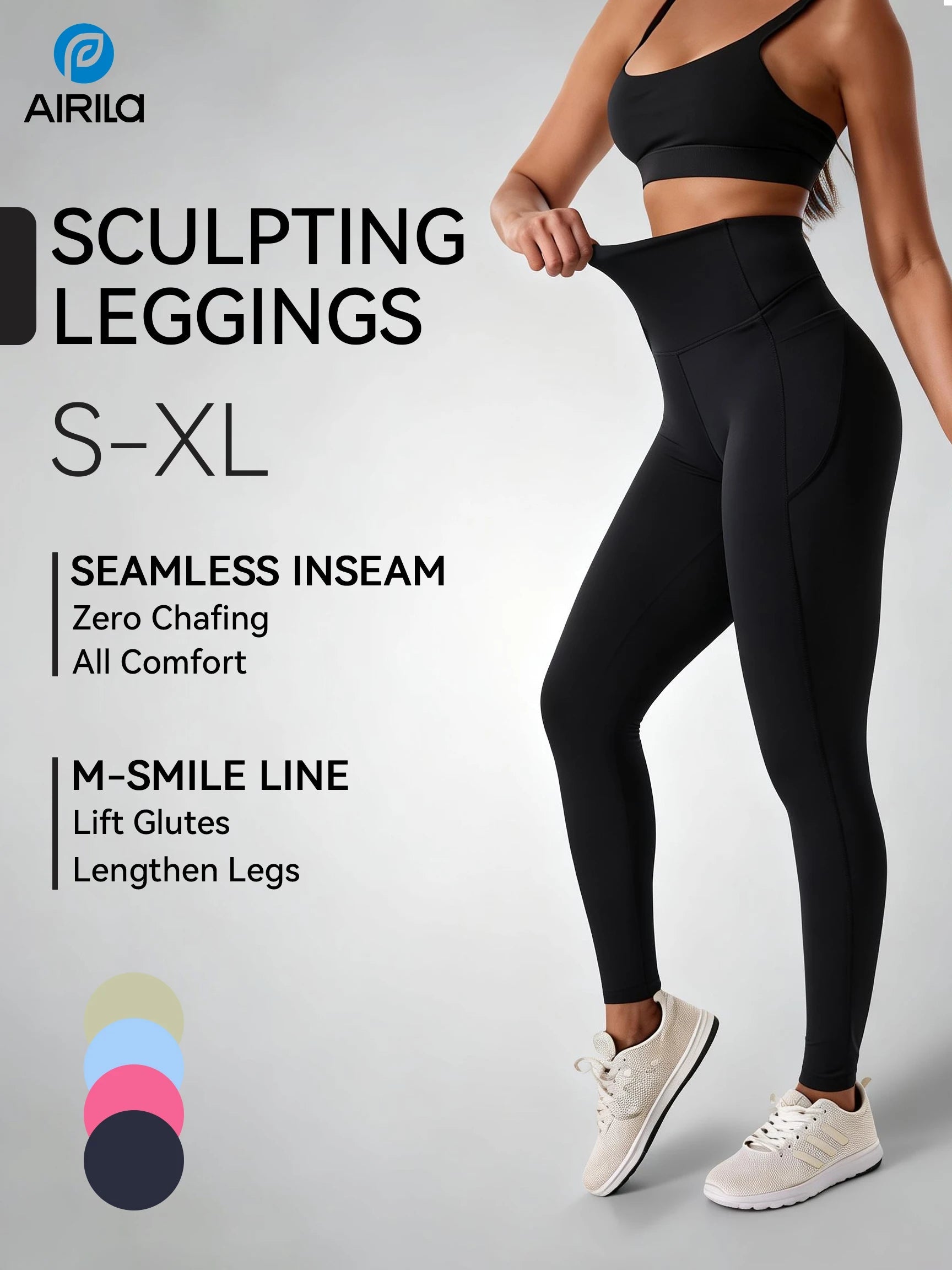 High Waist Ankle-Length Yoga Pants with Phone Pocket, High Stretch Butt Lifting & Tummy Control, Breathable Soft Gym Leggings Nova Trendz