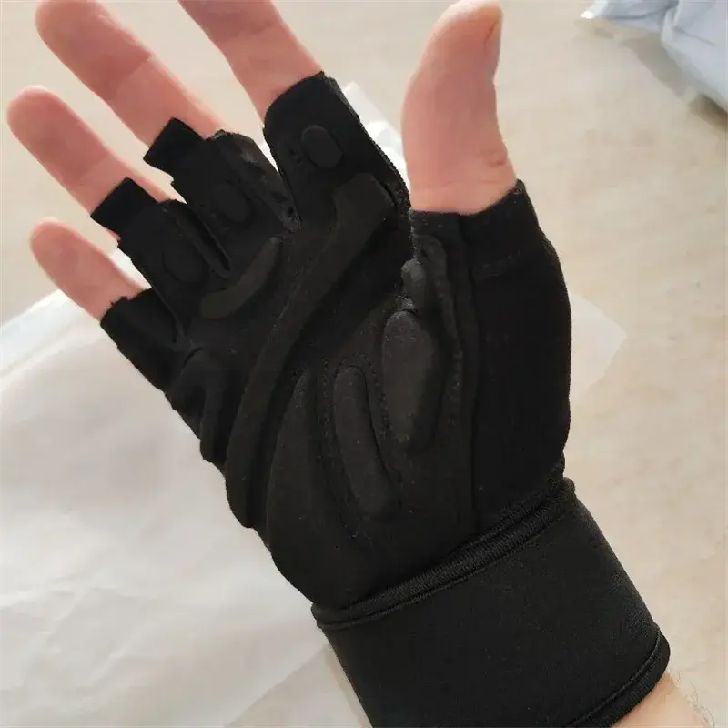 Half Finger Bodybuilding Gym Gloves Weightlifting Dumbbell Kettlebell Training Workout Fitness Gloves For Man  Women Nova Trendz