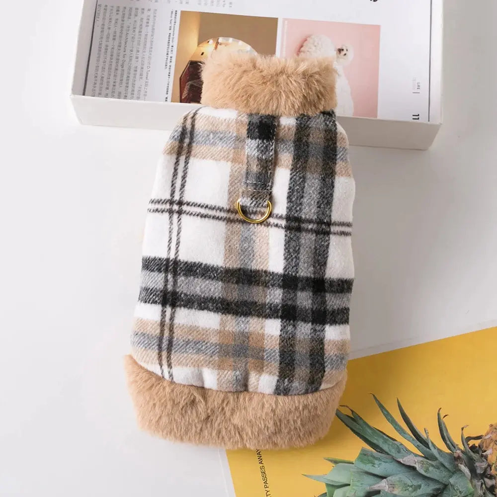 Pet Dog Clothes Lattice Coat Autumn Winter Dogs Pet Clothing Costume Clothes For Dogs Jacket Ropa Perro chihuahua Yorkshire Nova Trendz