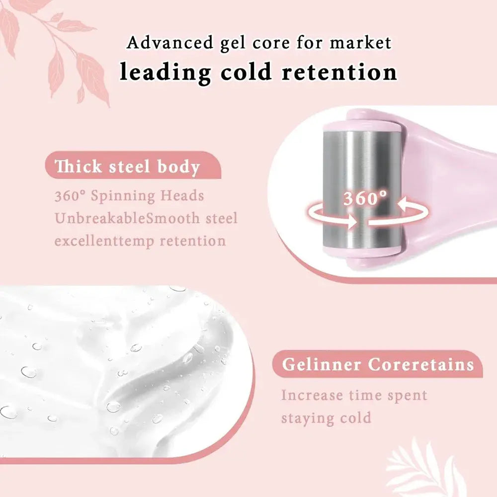 New Ice Roller Facial Massage Tool Stainless Steel Facial Massager Face & Eye Puffiness Relief Anti Wrinkle Skin Care Tools Nova Trendz
