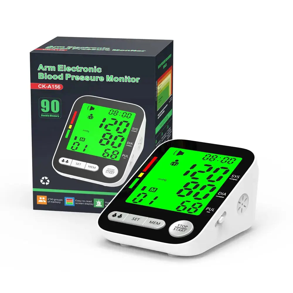 High Accurate Blood Pressure Monitor Digital Sphygmomanometer Bp Monitors Electronic Tonometer Arm Cuff Talking BPM Tensiometer Nova Trendz