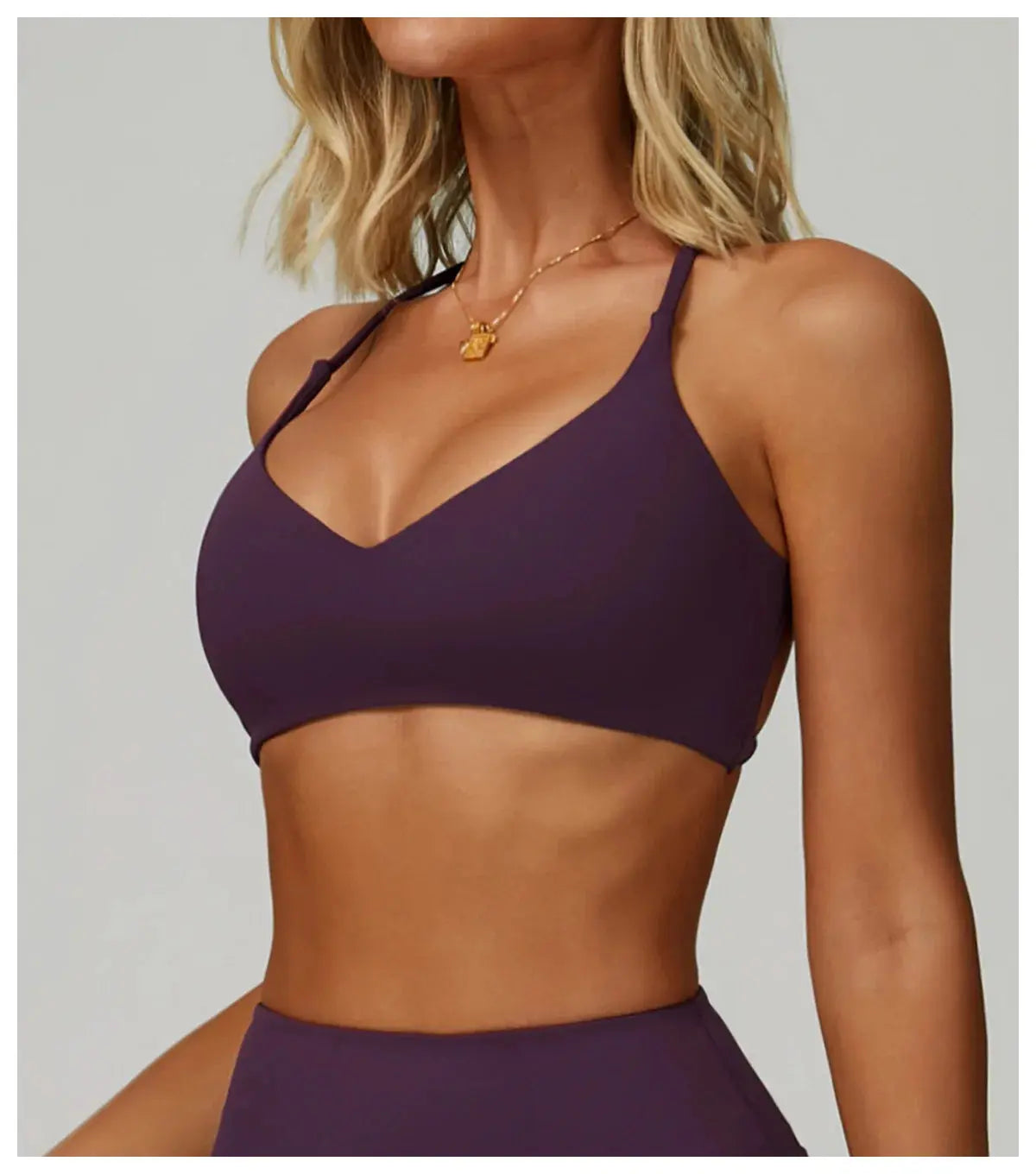 Hearuisavy Breathable Sports Bra Women Quick Drying ShockProof Gym Workout Top Casual Yoga Clothing Push Up Running Fitness Bras - Nova Trendz