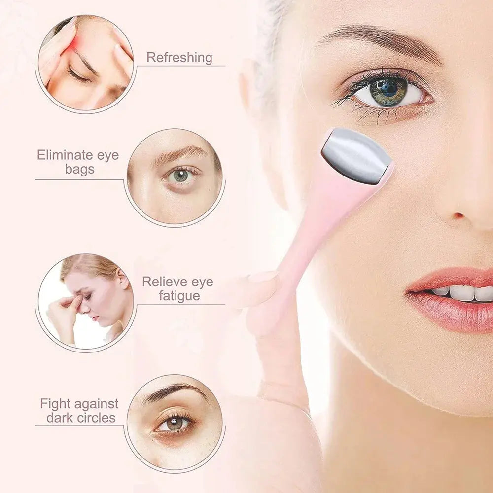 New Ice Roller Facial Massage Tool Stainless Steel Facial Massager Face & Eye Puffiness Relief Anti Wrinkle Skin Care Tools Nova Trendz