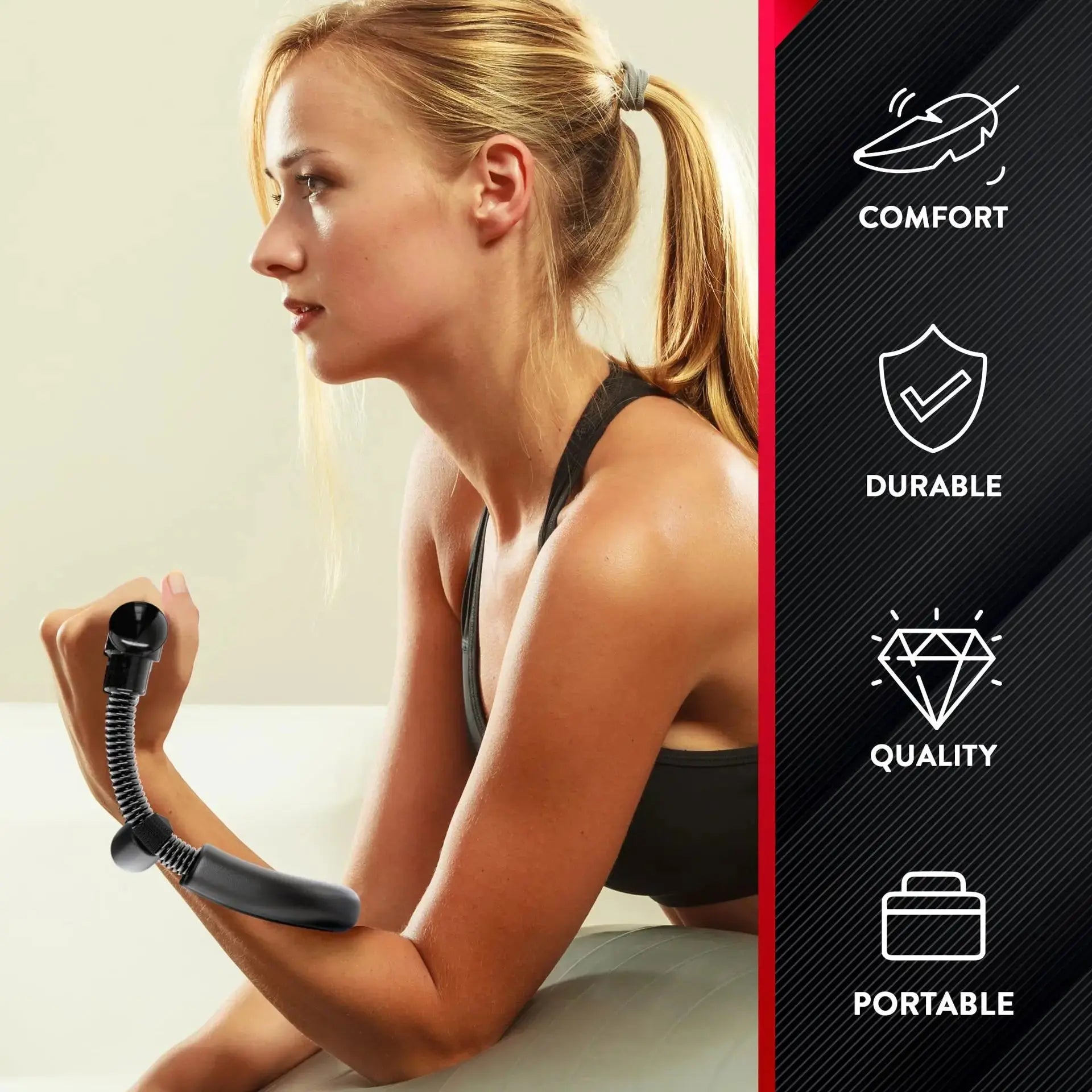 Wrist Muscles with Power Wrists Exerciser trength Training Arms Trainer Workout Equipments Handle Nova Trendz