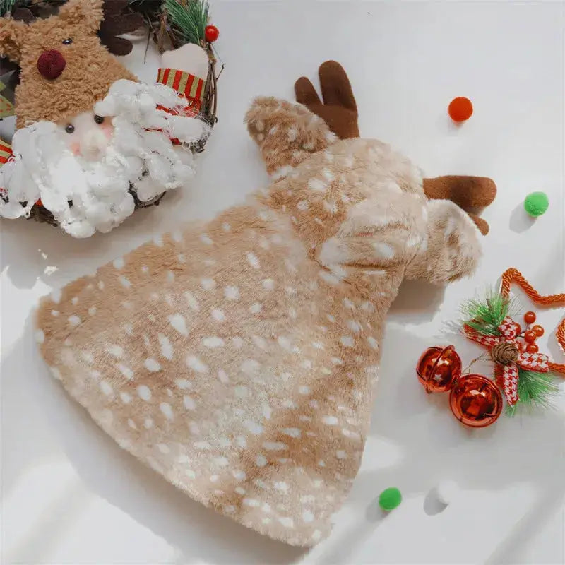Funny Pet Cat Dog Halloween Costume Cosplay Elk Cloak Dog Costumes for Small Dogs Cute Christmas Cat Clothes Nova Trendz