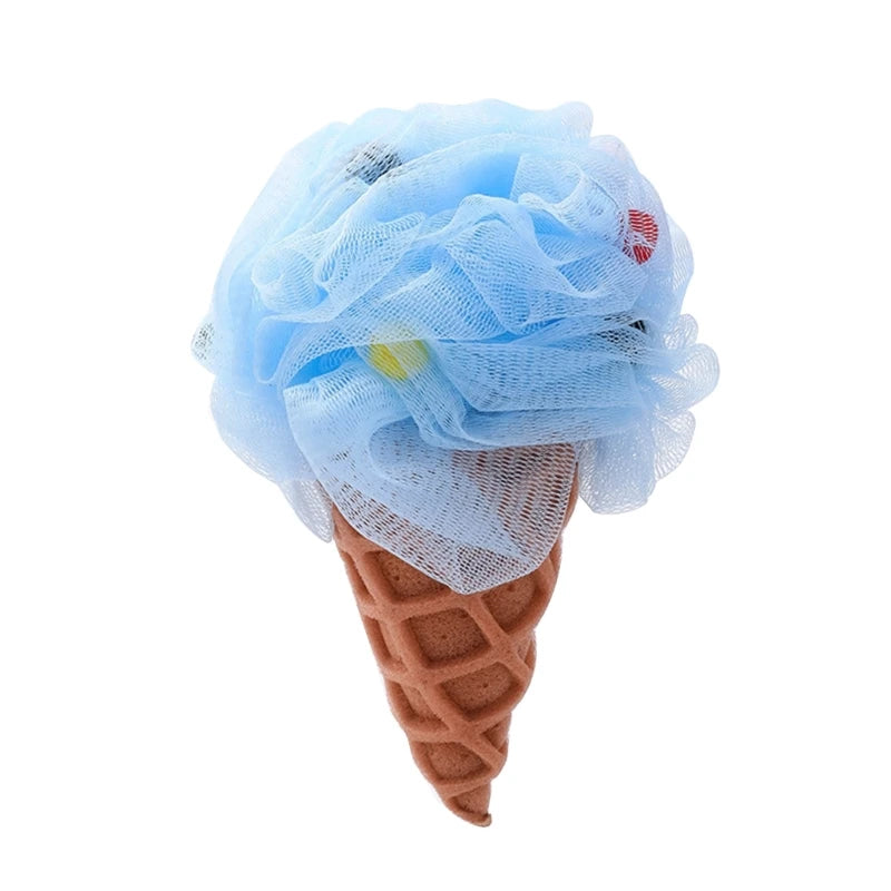 Bath Sponge Ice Cream Exfoliating Loofah Body Scrubber Shower Cleaning Loofahs Bathroom Men Women Bathing Accessories