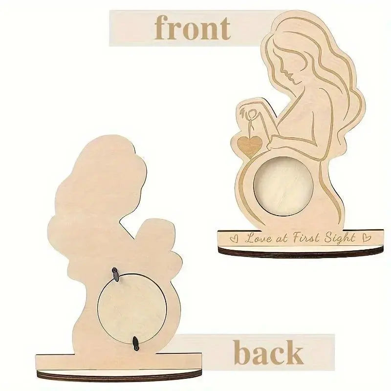 Wood Baby Ultrasound Photo Frame Pregnant Mother Keepsakes Infant Sonogram Picture Frame Ornament Gift To Expectant Mother Nova Trendz
