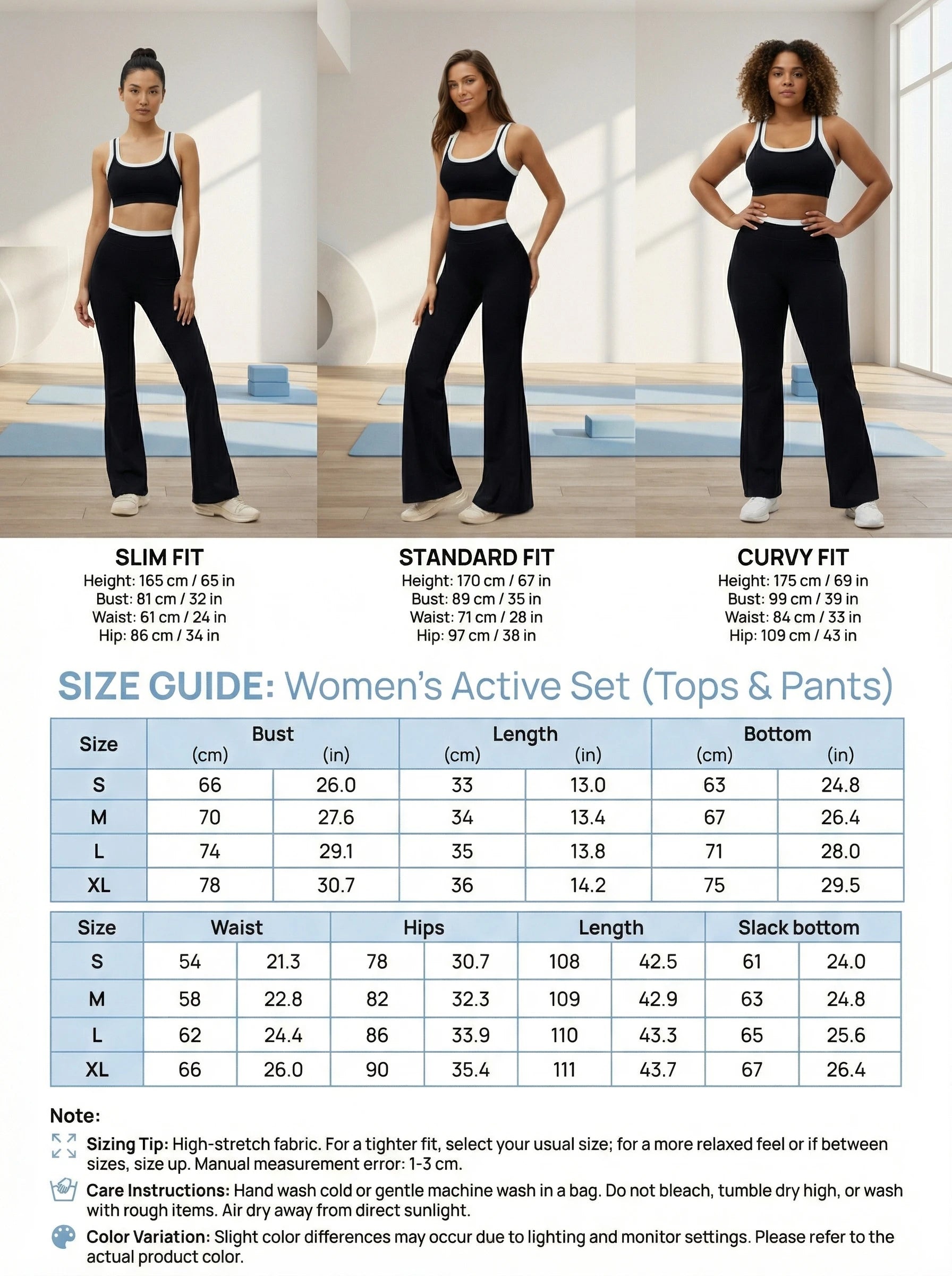 Airila Women's Yoga Set 2 Pcs Sportswear Color Blocked Tracksuit High Waist Flare Crop Top Athletic Gym & Daily Fitness Nova Trendz