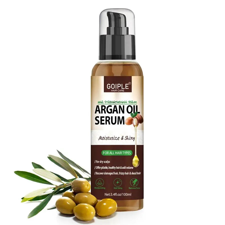 100ml Argan Oil Hair Serum Moisturizing Shiny Remove Frizz Conditioner Repair Damaged Hair and Restore Hairs Gloss Essential oil Nova Trendz