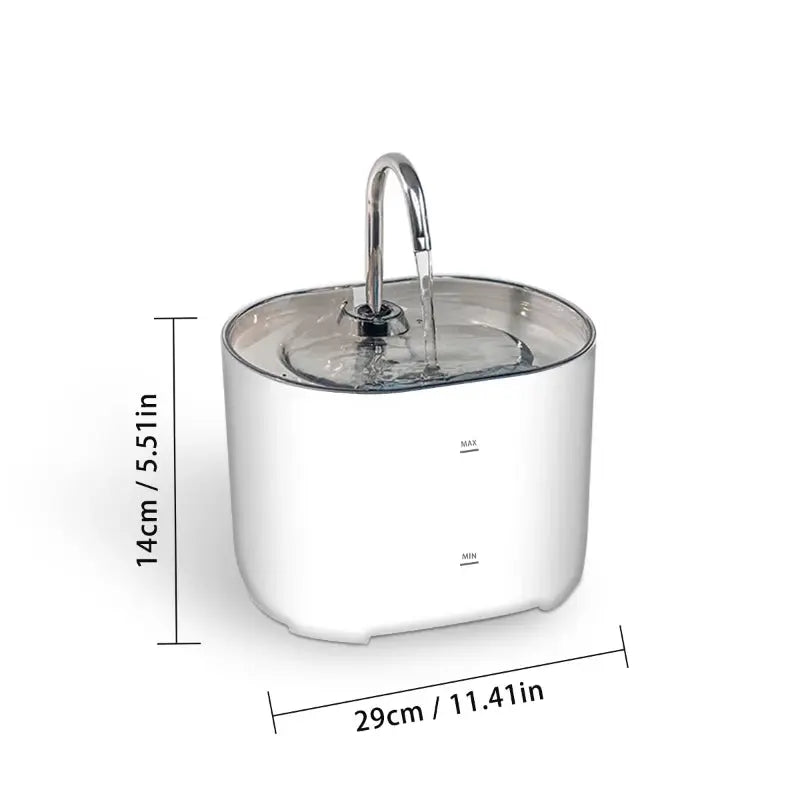 Cats Water Fountain Automatic Filter Cats Fountain With Stainless Steel Faucet Silent Water Pump Pet Cats Dog Water Dispenser - Nova Trendz