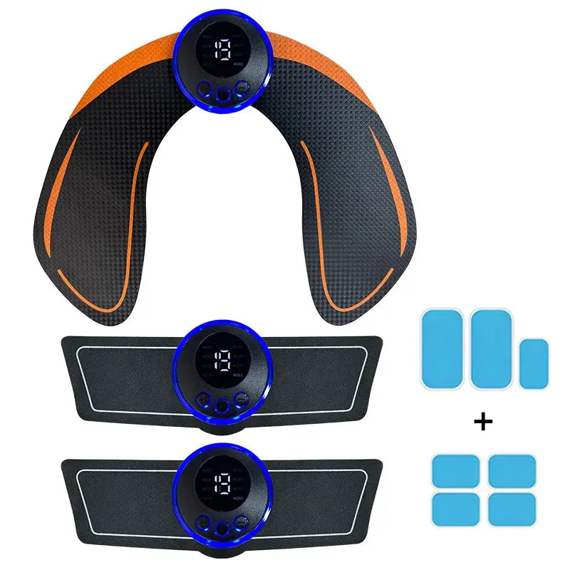 Electrical Muscel Stimulator Massager Abdomen Buttocks Arm Leg Neck Hips Trainer Muscle Toner Fitness Training Workout Equipment Nova Trendz
