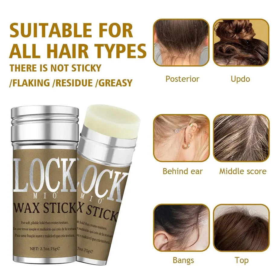 LOCKMIO Hair Wax Stick for Women and Kids Long Lasting Hold Pomade Control Broken Frizz Flyaway Styling Wax for Natural Wigs Nova Trendz