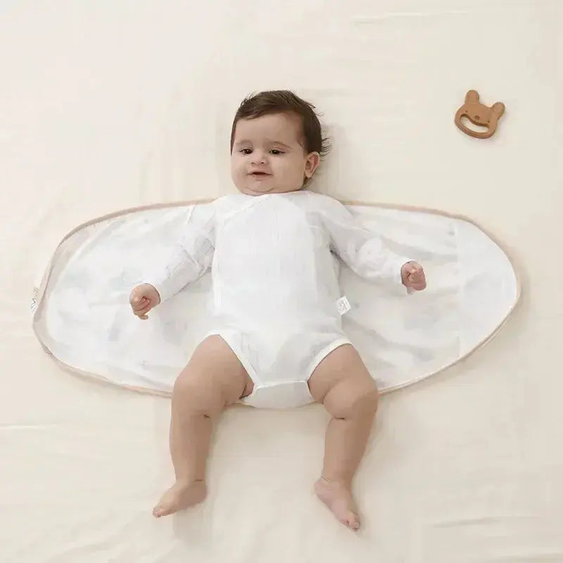 Baby Swaddle Blanket 0-6 Months Strap Protect Belly Baby Sleeping Blanket Wrap for New Born Thin-style for Summer - Nova Trendz