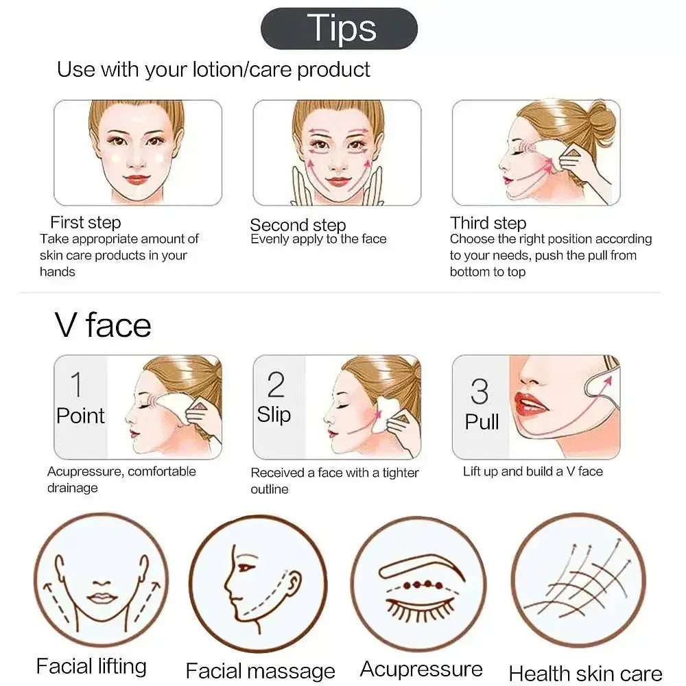 3Pcs Resin Facial Massager Massage Roller for Face Body Neck Eyes Guasha Scraping Board Anti-Wrinkle Beauty Skin Care Tools Nova Trendz
