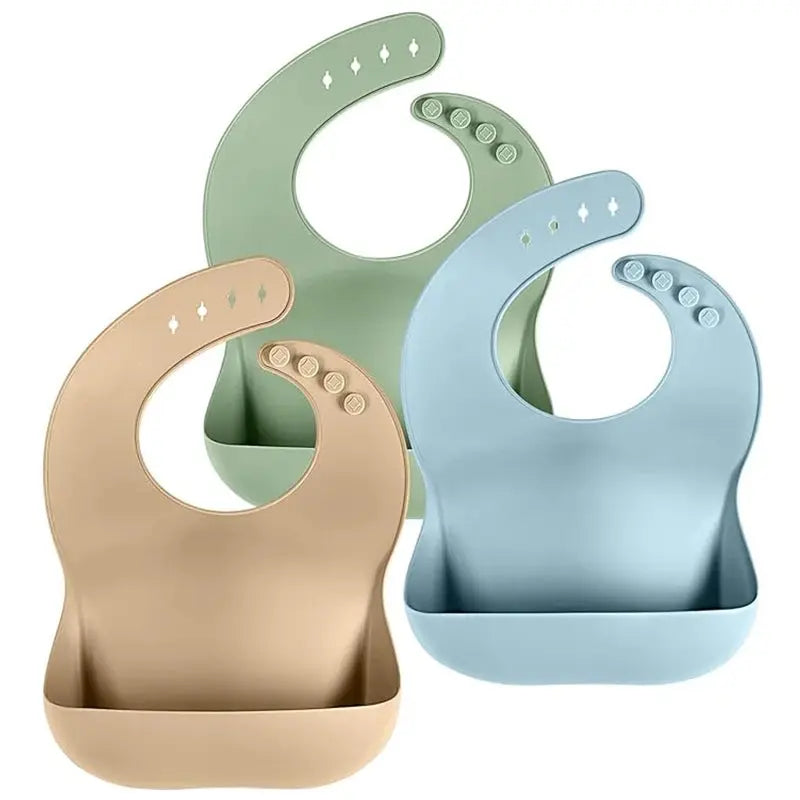 Baby Silicone Tray Bib Waterproof Soft 4-speed Adjustable Bibs Newborn Eating Food Isolate Dirt Feeding Saliva Pocke Kids Stuff Nova Trendz