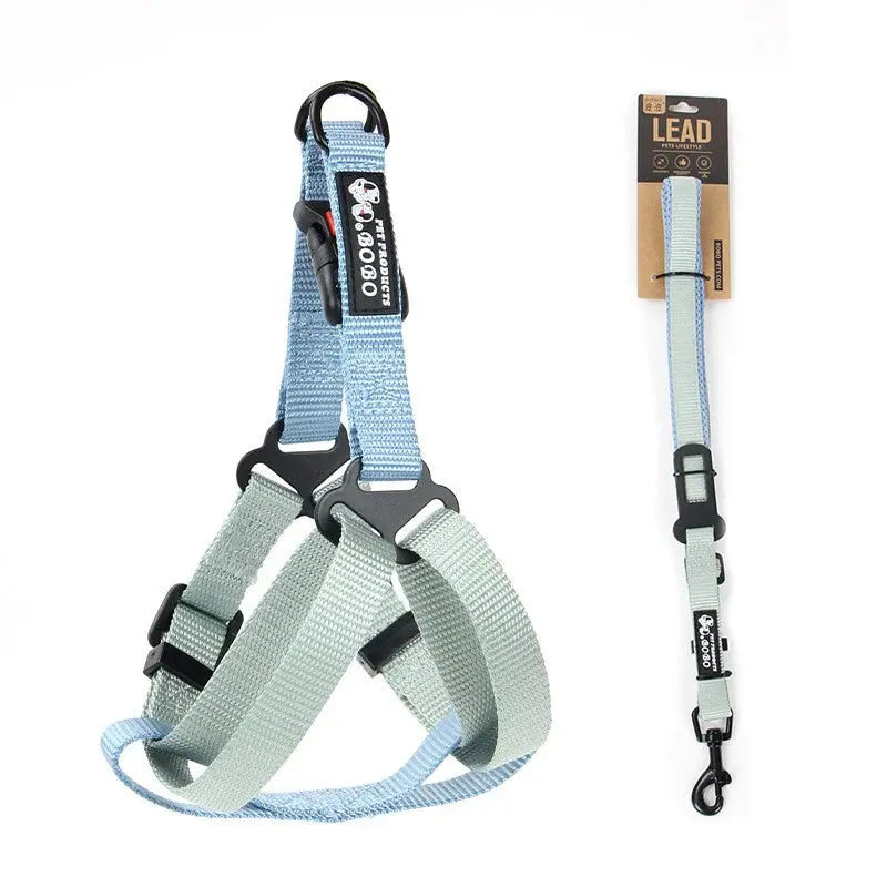 Adjustable Pet Harness for Small Medium Dogs Nylon Dog Harness Leash Set Puppy Harness Dog Accessories - Nova Trendz