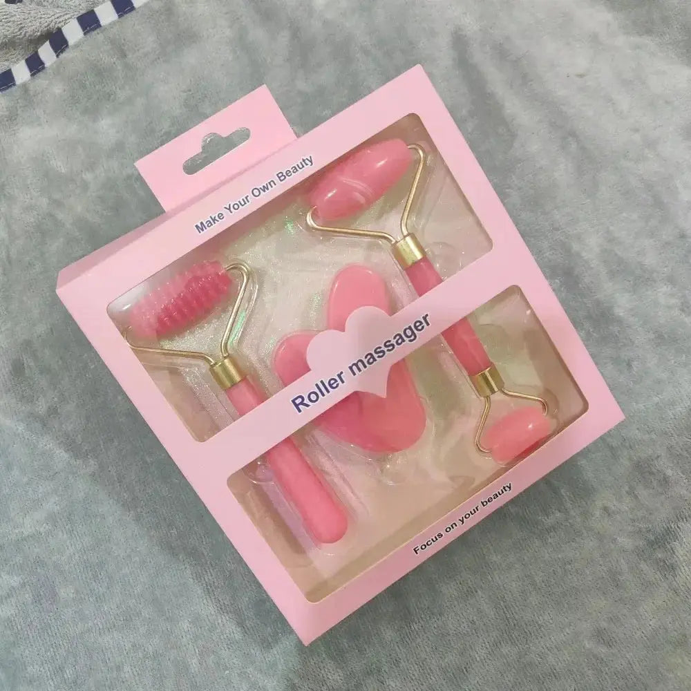 3Pcs Resin Facial Massager Massage Roller for Face Body Neck Eyes Guasha Scraping Board Anti-Wrinkle Beauty Skin Care Tools Nova Trendz