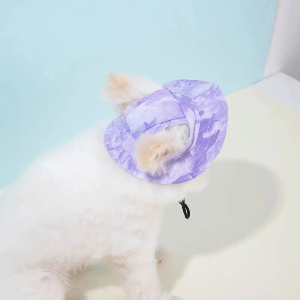 Pet Hat with Ear Holes Summer Outdoor Cute Dog Cat Hat Colorful Adjustable Baseball Cap for Small Medium Dogs Cats Pet Supplies Nova Trendz