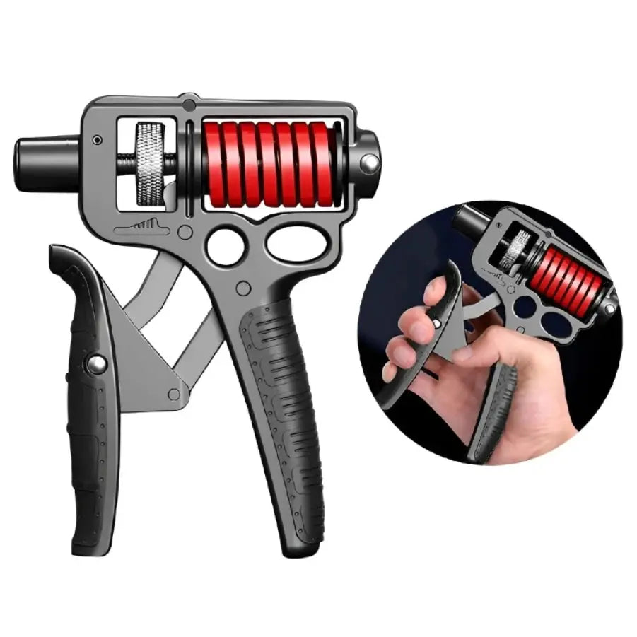 Adjustable Hand Grip Strengthener 5-165Kg Heavy Duty Finger Expander Arm Wrist Forearm Trainers for Fitness with Steel Spring Nova Trendz