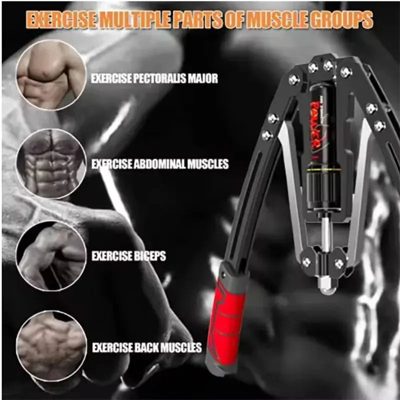 Arm Exerciser Adjustable Pressure 22-440lbs Forearm Workout Equipment Chest Expander Muscle Strength Trainer Home Gym Equipment Nova Trendz