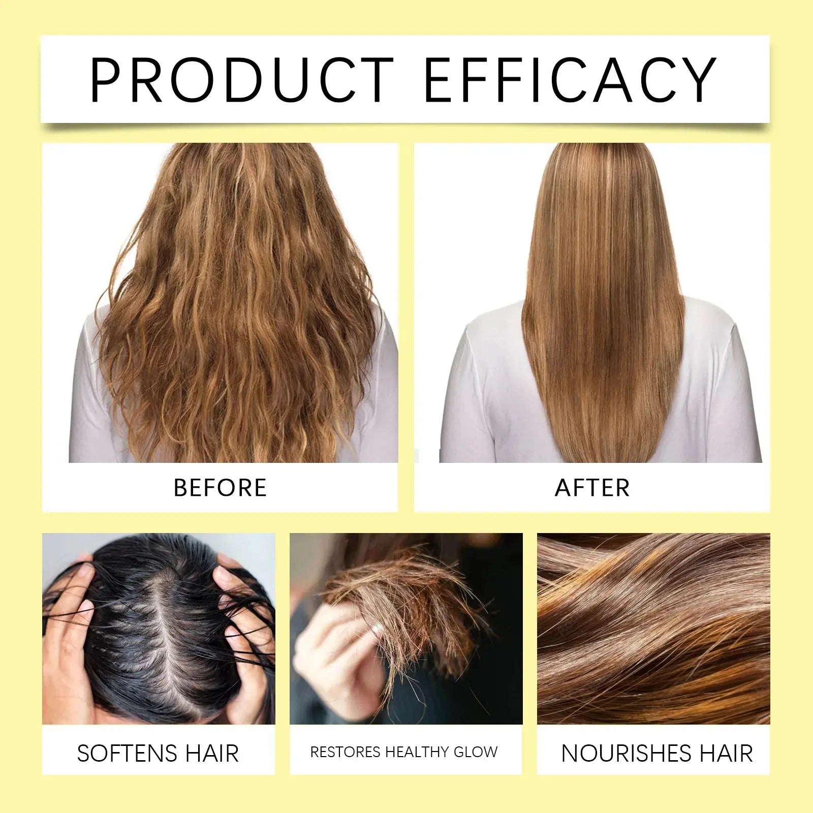 Hoegoa 80ml Nourishing Hair Care Essential Oil spray Soften and Nourish Hair, Moisturize, Improve Dry Scalding Dyeing Care spray Nova Trendz