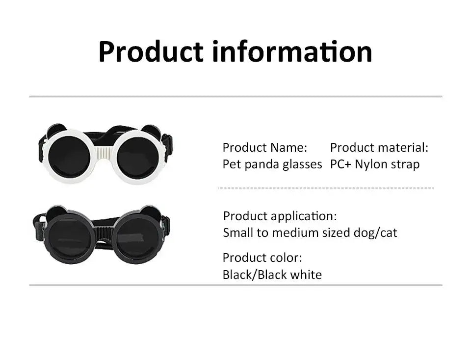 Dog Sunglasses Dog Goggles UV Protection Anti Wind/Dust Pet Eye Wear Protection with Adjustable Strap for Small or medium Dogs - Nova Trendz