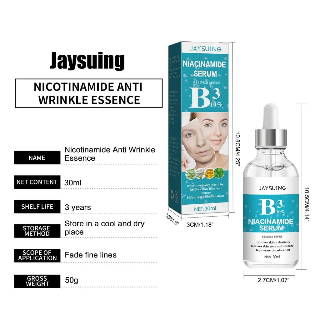 B3 Nicotinamide Serum Facial Anti W-rinkle Lift Firming Fine Lines Lightening Dark Circle Skin Brightening Skincare Products - Nova Trendz