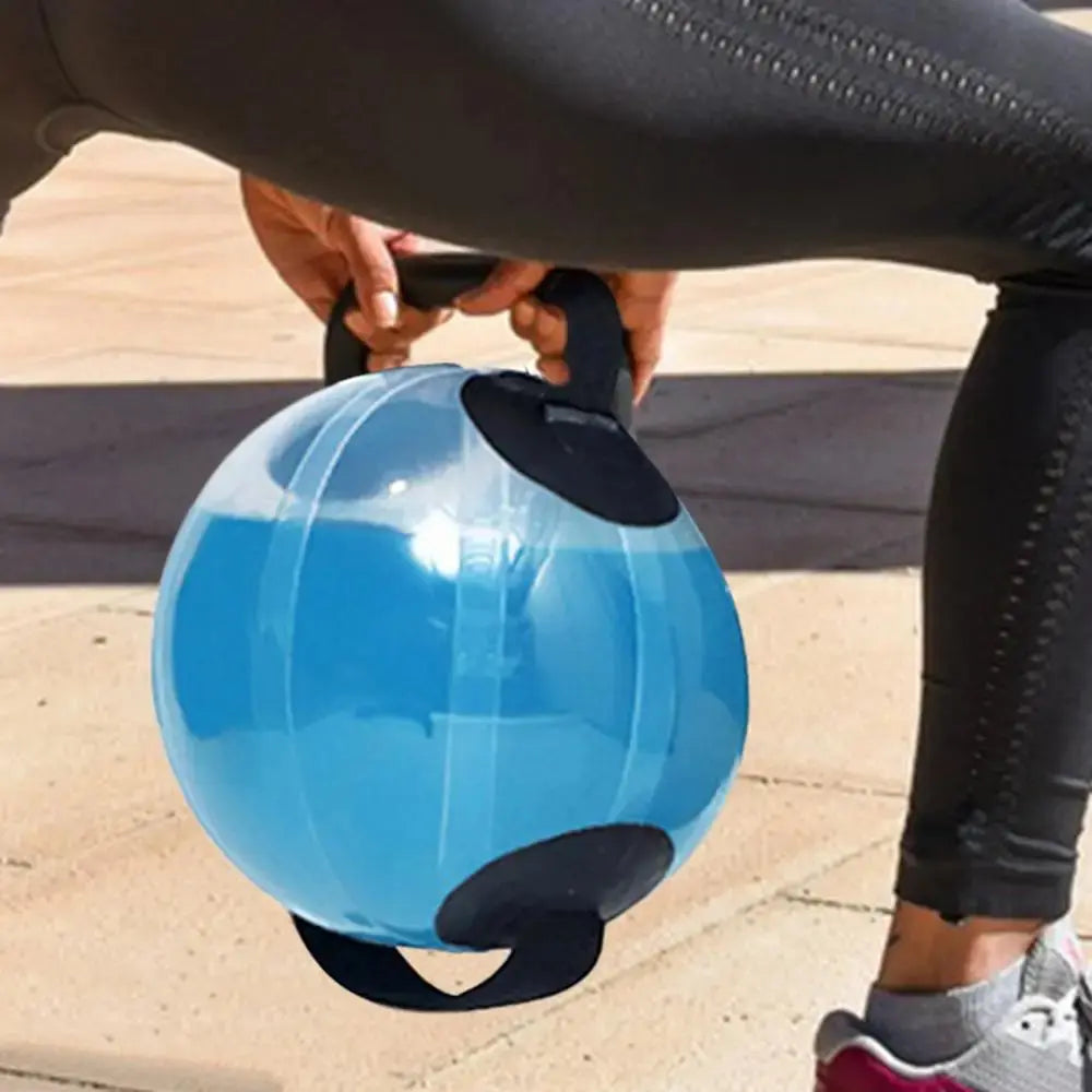 Fitness Aqua Bag Inflatable Water Power Bags ball shape Gym Water Ball Adjustable Water Power Bags for Weightlifting Workout Nova Trendz