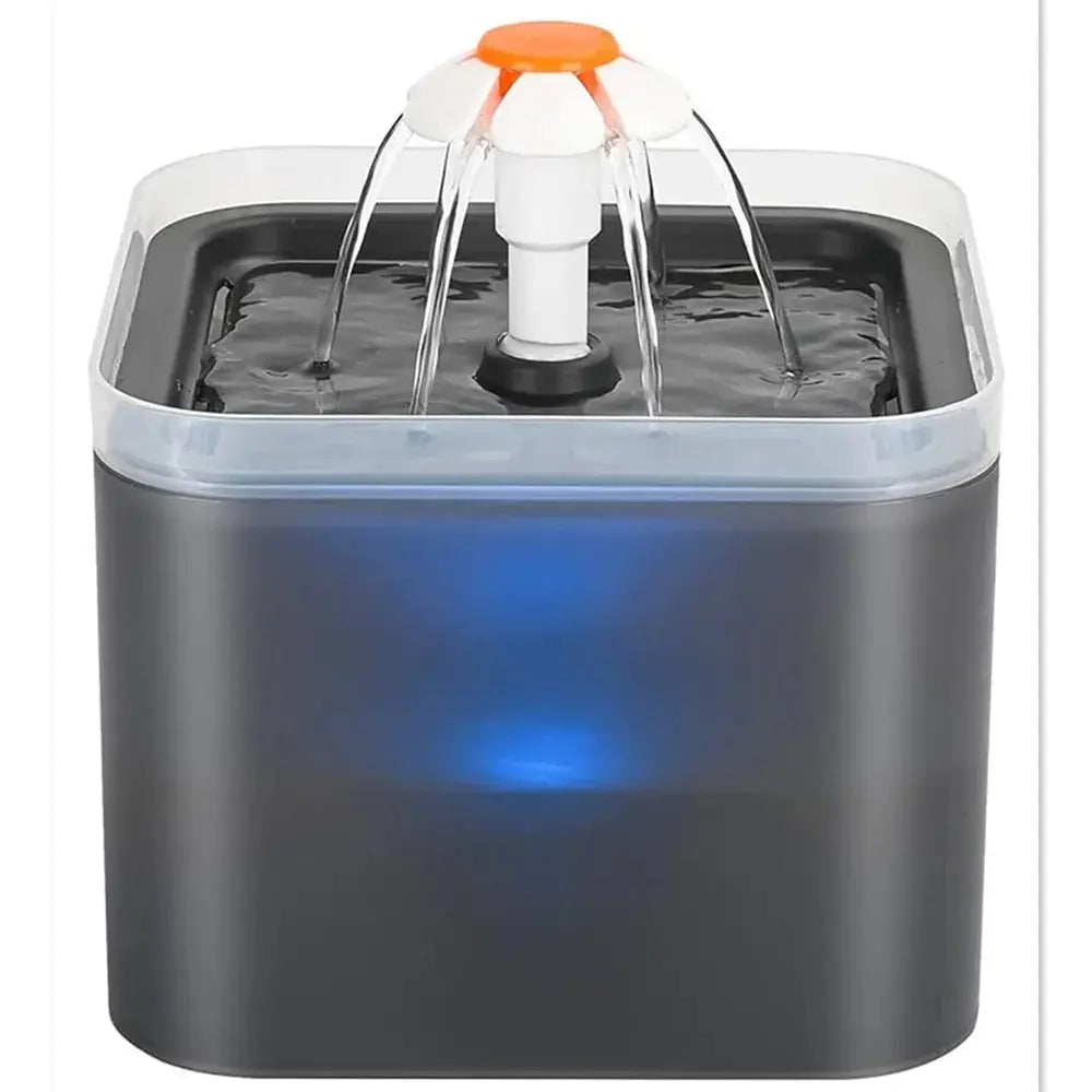 Ultra Silent Pet Fountain 67oz/2L with LED Lighting Activated Carbon Filter Water Dispenser Mute Drinker for Cats Small Dogs Nova Trendz