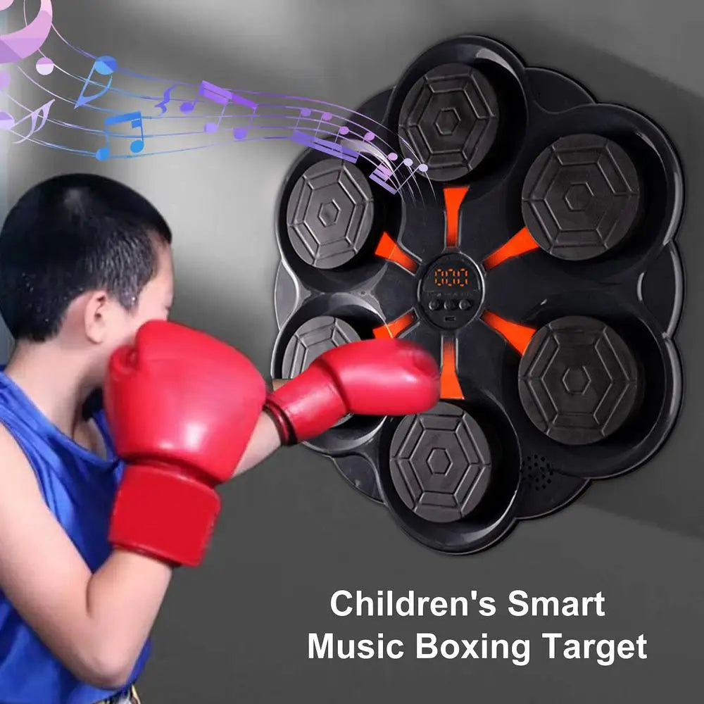 Music Boxing Machine Music Boxing Punches Wall Mounted Workout Boxing Target Machine Charging for Kids Adults Home Exercise